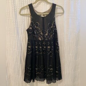 Free people black lace dress